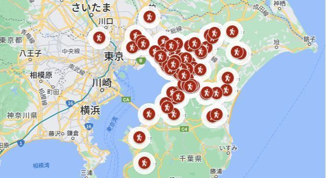 会員居住地分布