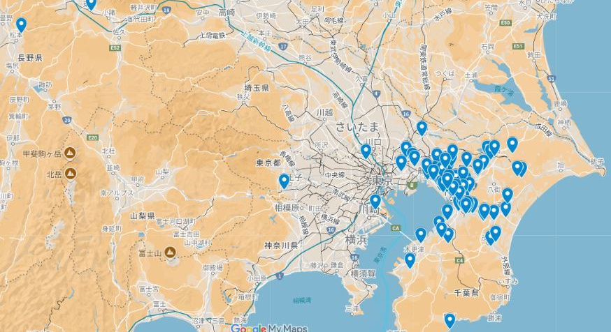 会員居住地分布
